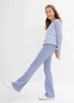 Kinder bonprix Mädchen 9-16 Jahre·Hosen & Leggings|Mädchen 2-8 Jahre·Nachhaltigere Materialien|Gerippte Jersey-Hose mit Bio-Baumwolle