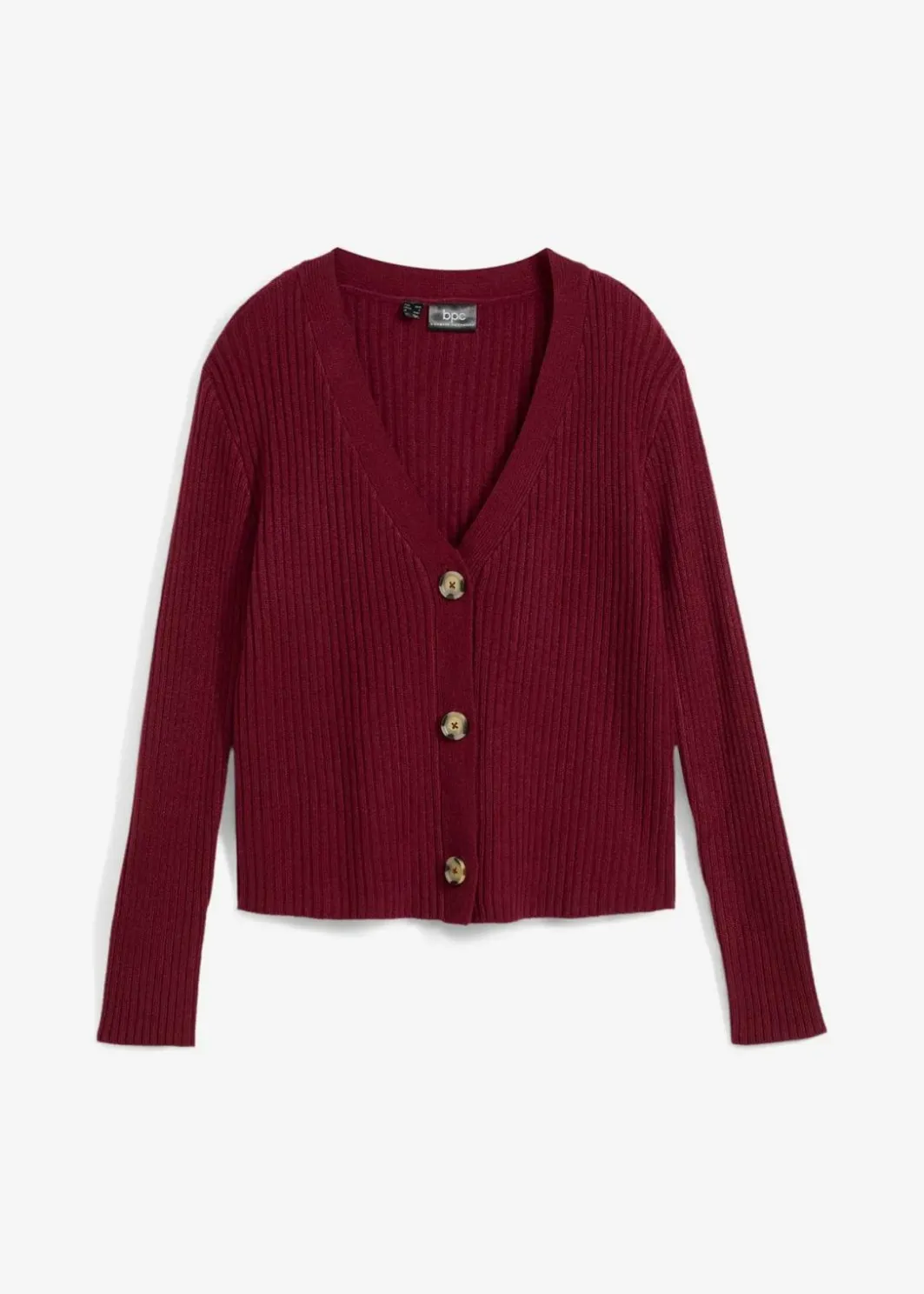 Damen bonprix Bekleidung·Jeans|Pullover & Strickjacken|Gerippte Strickjacke