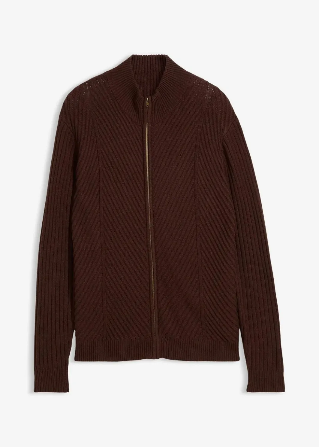 Best Gerippte Strickjacke aus Baumwoll-Mix Herren Große Größen|Pullover & Strickjacken