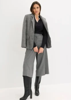 Damen bonprix Bekleidung·Umstandsmode|Bekleidung·Jeans|Gerippter Feinstrickpullover mit Viskose in 2 in 1 Optik