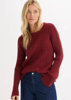 Damen bonprix Bekleidung·Umstandsmode|Bekleidung·Jeans|Gerippter Oversize-Pullover