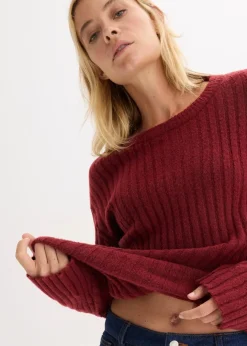 Damen bonprix Bekleidung·Umstandsmode|Bekleidung·Jeans|Gerippter Oversize-Pullover