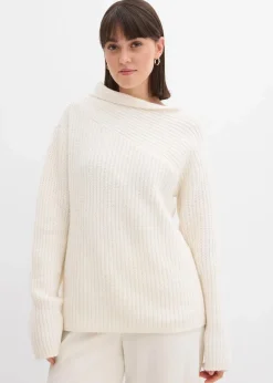 Damen bonprix Bekleidung·Umstandsmode|Strickmode|Gerippter Oversize-Pullover