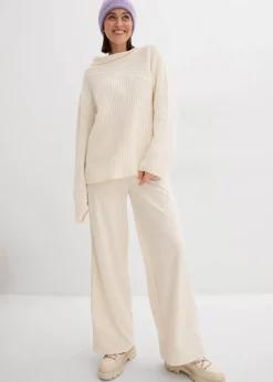 Damen bonprix Bekleidung·Umstandsmode|Strickmode|Gerippter Oversize-Pullover