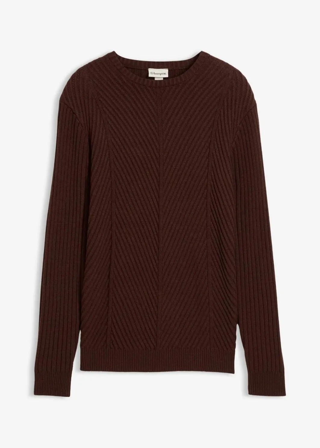 Online Gerippter Pullover aus Baumwoll-Mix Herren Große Größen|Pullover & Strickjacken
