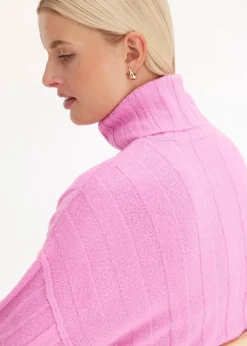 Damen bonprix Bekleidung·Umstandsmode|Strickmode|Gerippter Rollkragenpullover