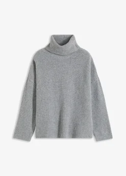 Damen bonprix Bekleidung·Umstandsmode|Bekleidung·Jeans|Gerippter Rollkragenpullover