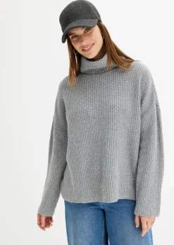 Damen bonprix Bekleidung·Umstandsmode|Bekleidung·Jeans|Gerippter Rollkragenpullover