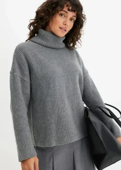 Clearance Gerippter Rollkragenpullover Damen Bekleidung·Umstandsmode|Bekleidung·Jeans