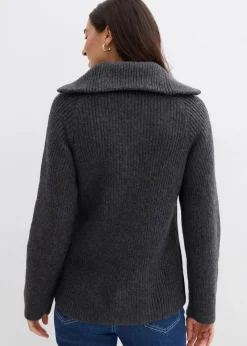 Best Gerippter Troyer Damen Bekleidung·Jeans|Pullover & Strickjacken