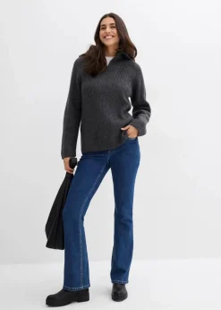 Best Gerippter Troyer Damen Bekleidung·Jeans|Pullover & Strickjacken
