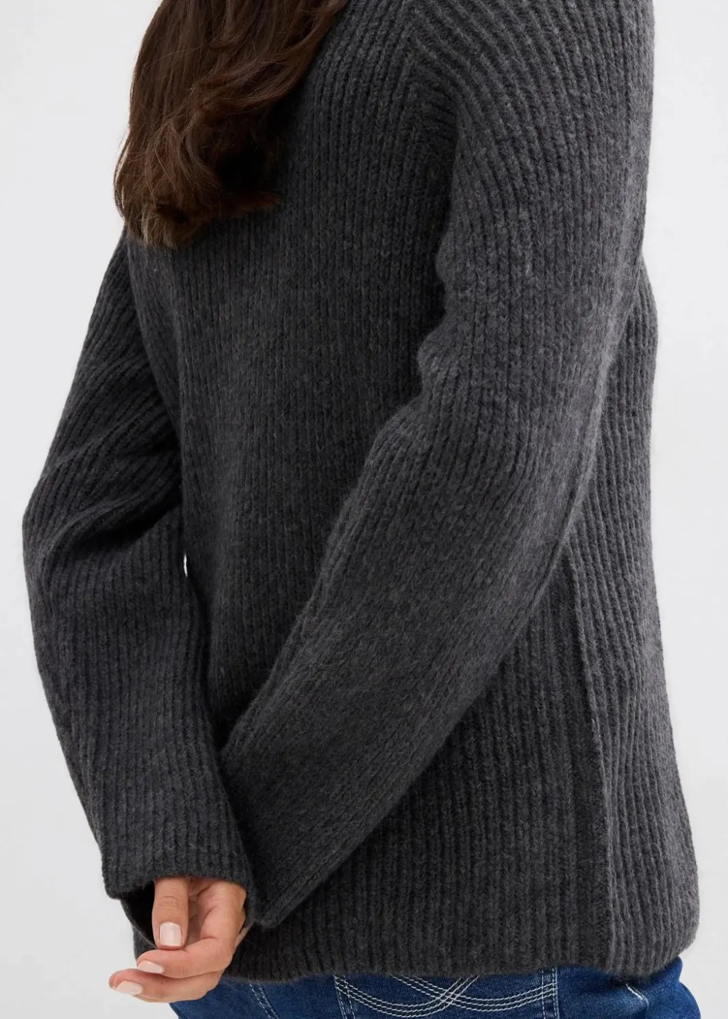 Best Gerippter Troyer Damen Bekleidung·Jeans|Pullover & Strickjacken