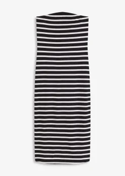 Clearance geripptes Bandeau-Kleid Damen Kleider