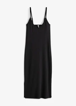 Damen bonprix Bekleidung·Pullover & Strickjacken|Kleider|Geripptes Bodycon-Kleid aus elastischem Baumwoll-Mix