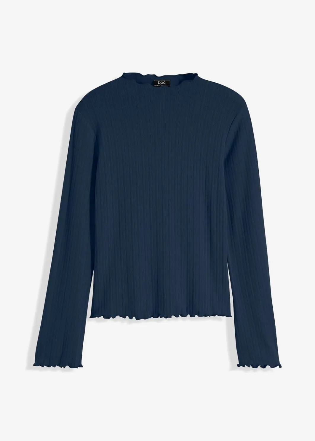 Outlet Geripptes Langarmshirt Damen Shirts & Tops