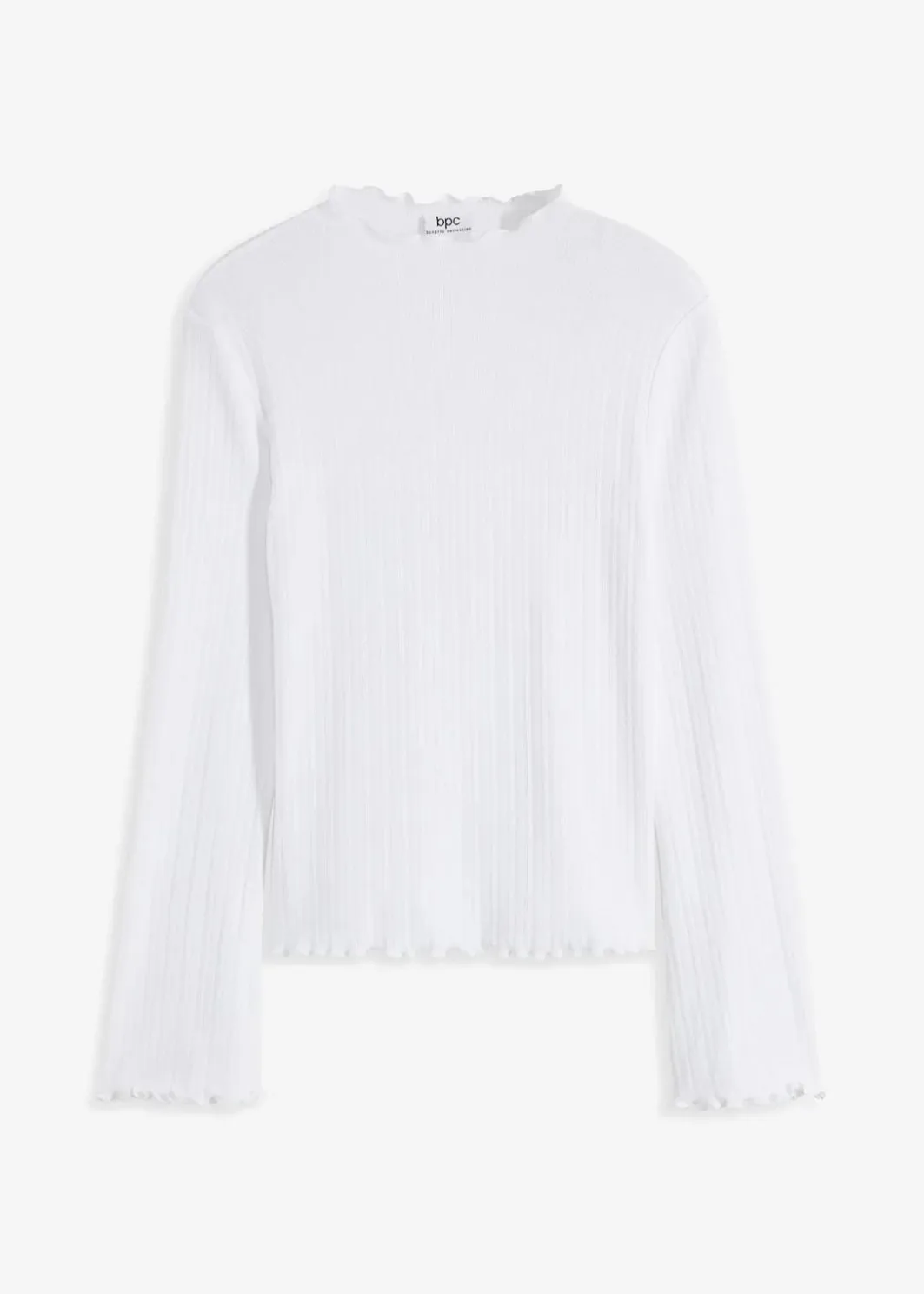 Damen bonprix Shirts & Tops|Geripptes Langarmshirt