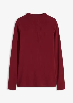 Damen bonprix Shirts & Tops|Geripptes Langarmshirt
