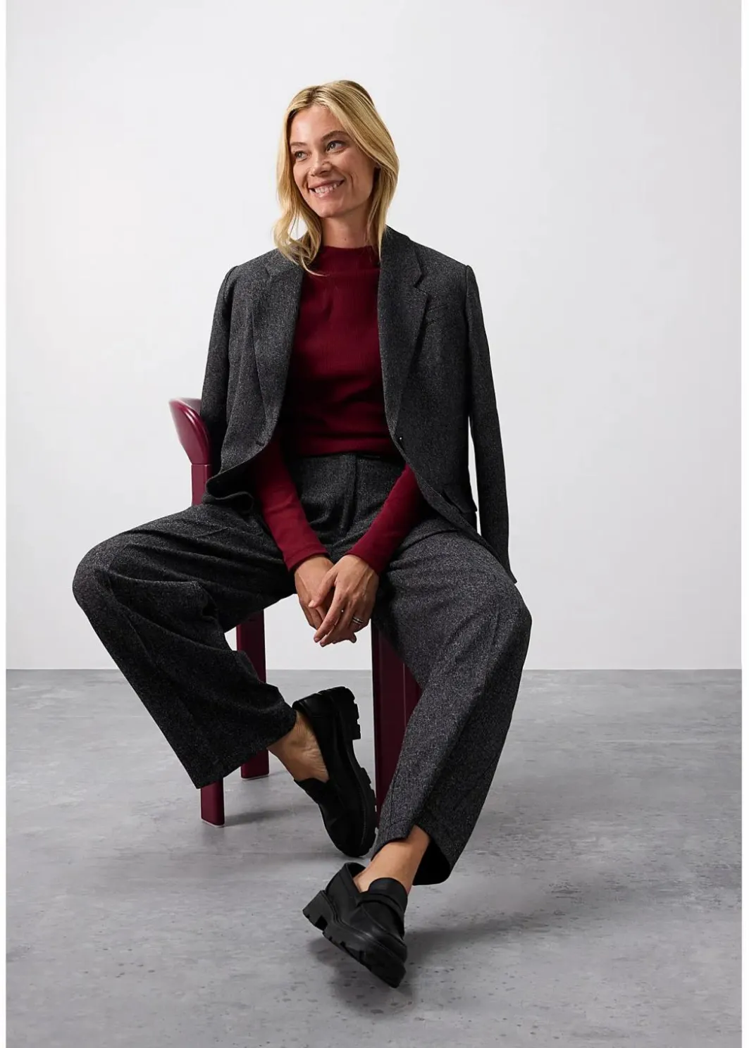 Damen bonprix Shirts & Tops|Geripptes Langarmshirt
