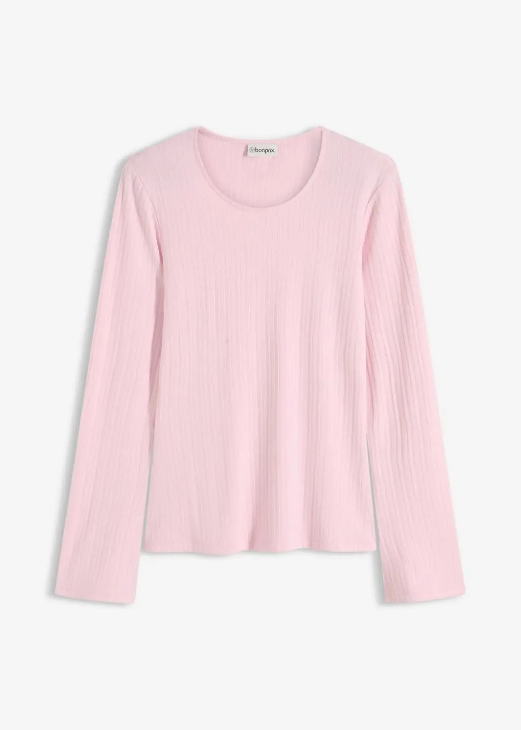 Outlet Geripptes Langarmshirt Damen Shirts & Tops|Basics