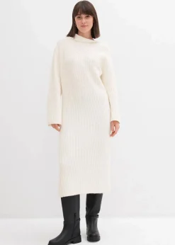Sale Geripptes Strickkleid Damen Bekleidung·Umstandsmode|Bekleidung·Pullover & Strickjacken