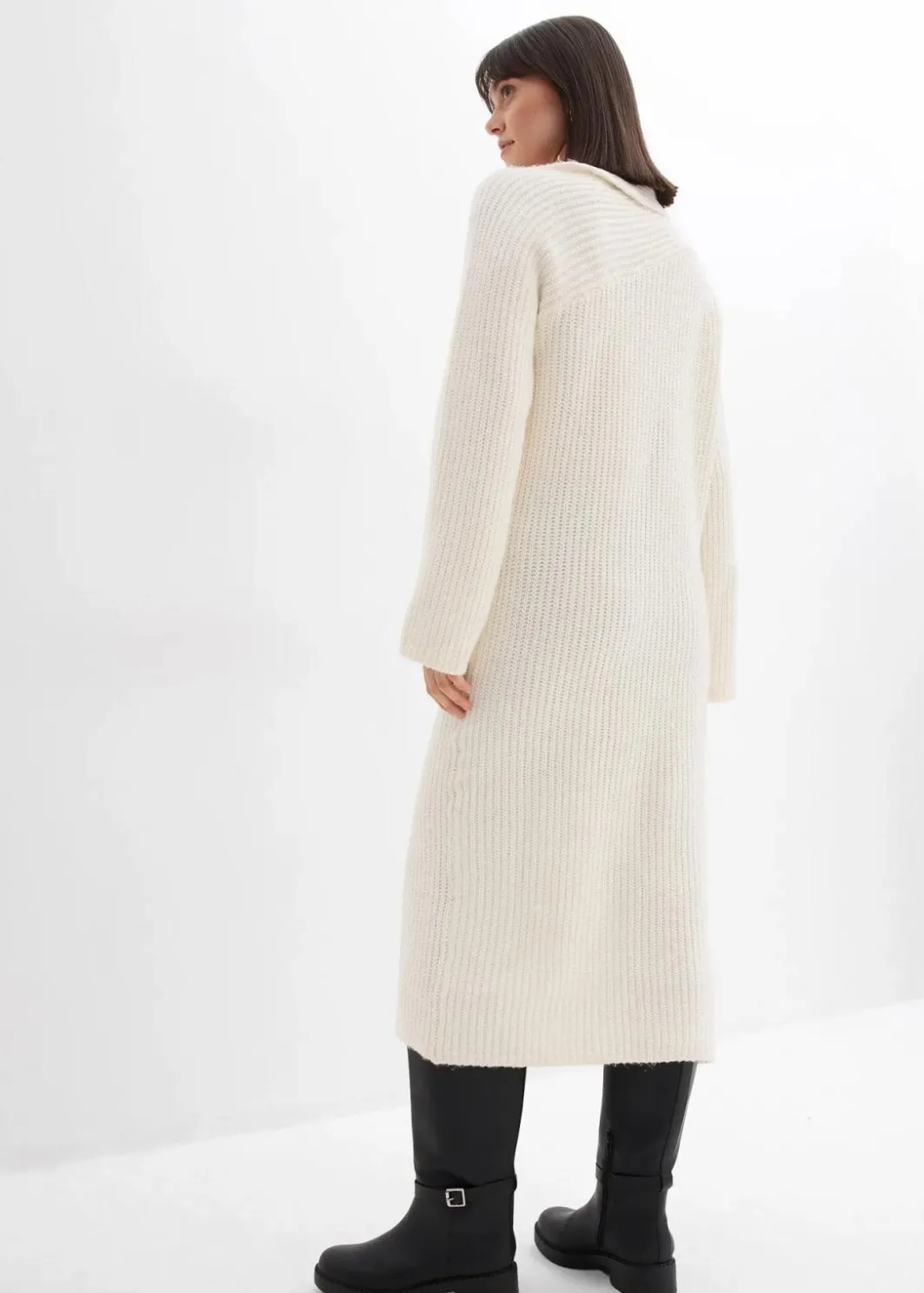 Sale Geripptes Strickkleid Damen Bekleidung·Umstandsmode|Bekleidung·Pullover & Strickjacken