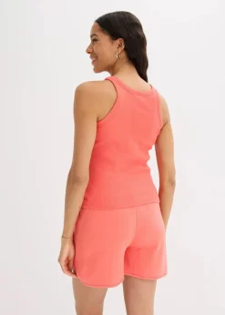 Damen bonprix Nachhaltigere Materialien|Shirts & Tops|Geripptes Tanktop