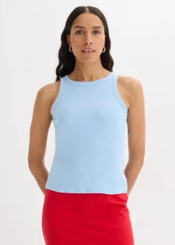 Damen bonprix Wäsche·Unterhemden|Bekleidung·Röcke|Geripptes Tanktop