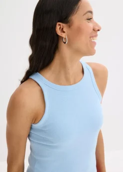 Damen bonprix Wäsche·Unterhemden|Bekleidung·Röcke|Geripptes Tanktop