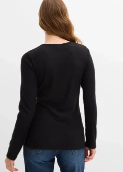 Online Geripptes Thermoshirt Damen Shirts & Tops|Sportbekleidung