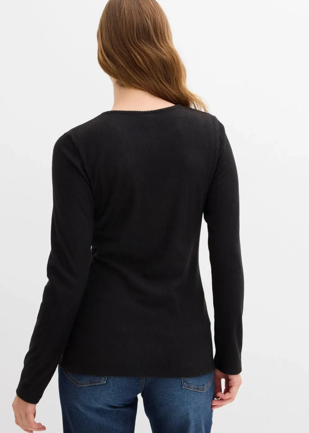Online Geripptes Thermoshirt Damen Shirts & Tops|Sportbekleidung