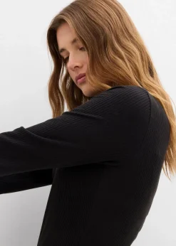 Online Geripptes Thermoshirt Damen Shirts & Tops|Sportbekleidung