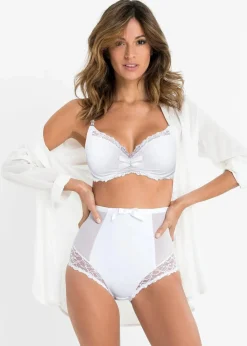 Damen bonprix Höschen|Dessous|Geschmückte Shape Panty mit mittlerer Formkraft
