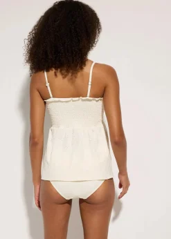 Outlet Gesmokter Tankini (2-tlg.Set) Damen Bademode·Tankinis|Tankinis