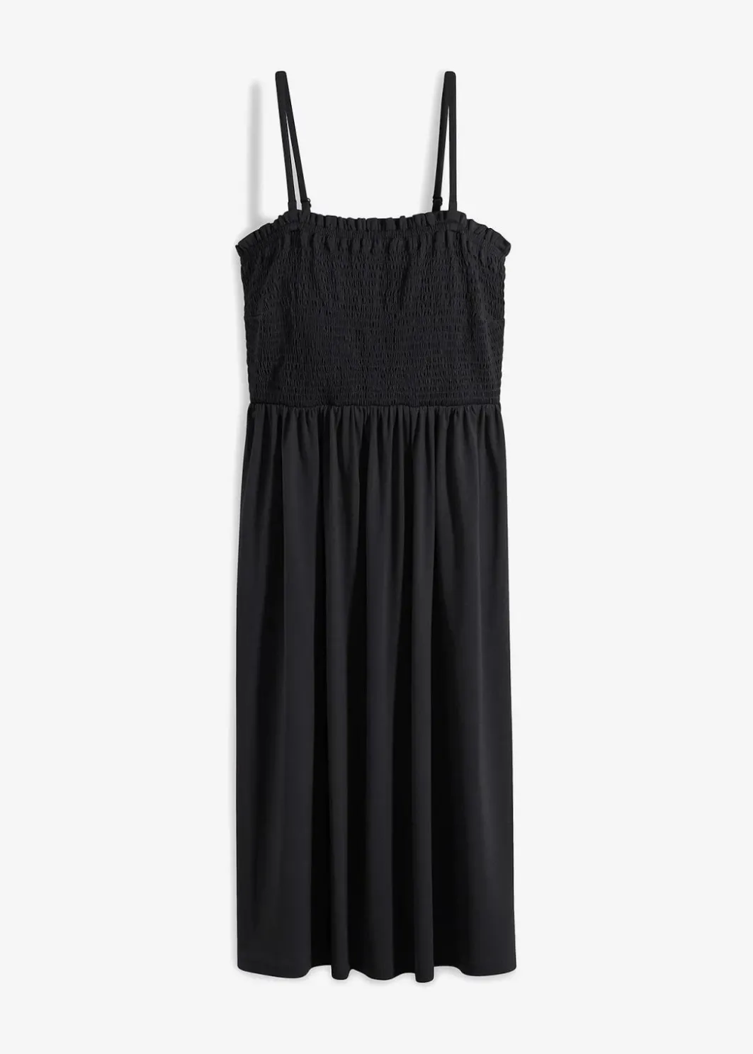 Damen bonprix Bekleidung·Pullover & Strickjacken|Kleider|Gesmoktes Trägerkleid aus leichtem Crêpe