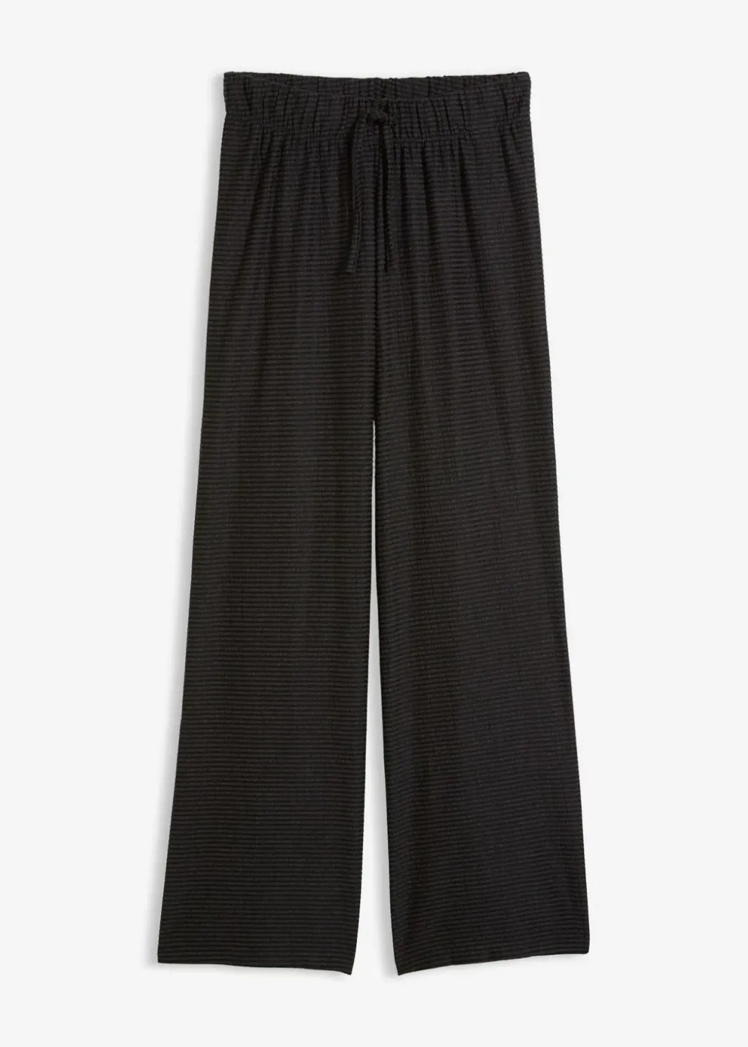 Damen bonprix Bekleidung·Kleider|Hosen|Gestreifte Jersey-Hose mit Kordelzug aus Baumwoll-Mix