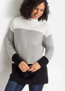 Best Gestreifter Long-Pullover Damen Bekleidung·Umstandsmode|Bekleidung·Jeans