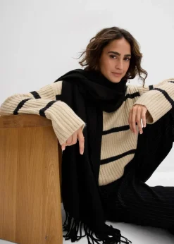 Damen bonprix Bekleidung·Umstandsmode|Strickmode|Gestreifter Pullover