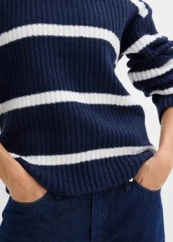 New Gestreifter Pullover Damen Bekleidung·Umstandsmode|Strickmode