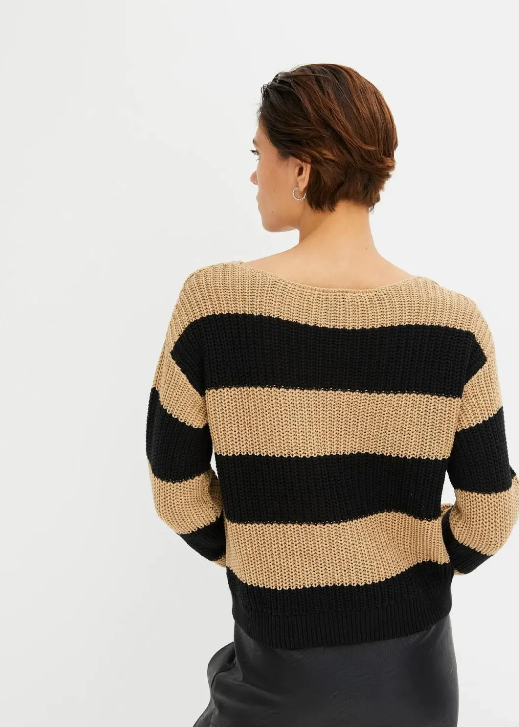 Outlet Gestreifter Strickpullover Damen Bekleidung·Umstandsmode|Bekleidung·Jeans