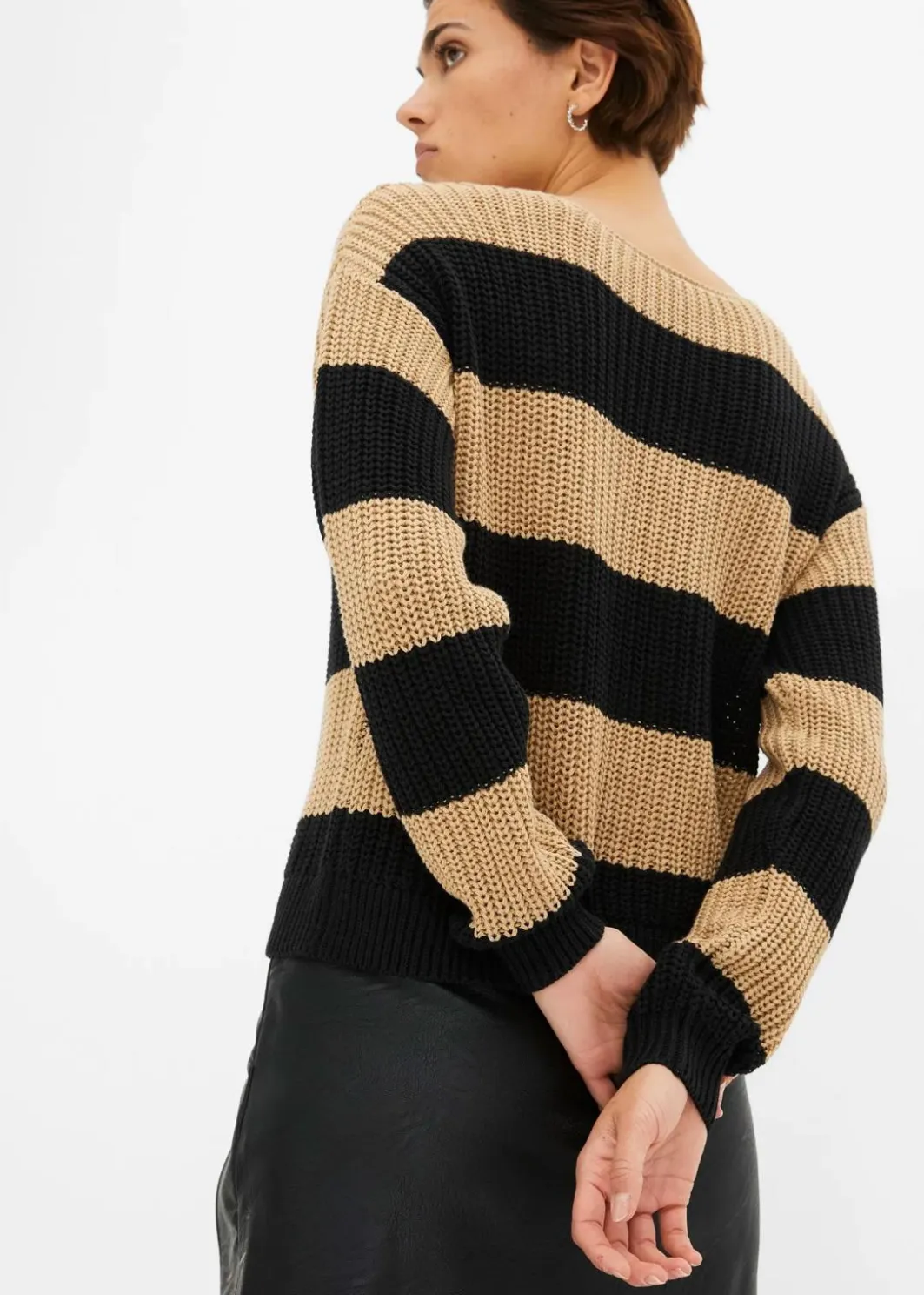 Outlet Gestreifter Strickpullover Damen Bekleidung·Umstandsmode|Bekleidung·Jeans