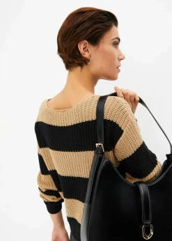 Outlet Gestreifter Strickpullover Damen Bekleidung·Umstandsmode|Bekleidung·Jeans