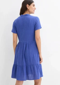 Damen bonprix Bekleidung·Pullover & Strickjacken|Kleider|Gestreiftes Kleid aus Musselin