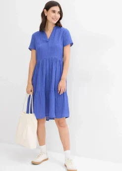 Damen bonprix Bekleidung·Pullover & Strickjacken|Kleider|Gestreiftes Kleid aus Musselin