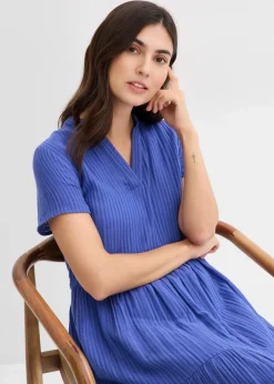 Damen bonprix Bekleidung·Pullover & Strickjacken|Kleider|Gestreiftes Kleid aus Musselin