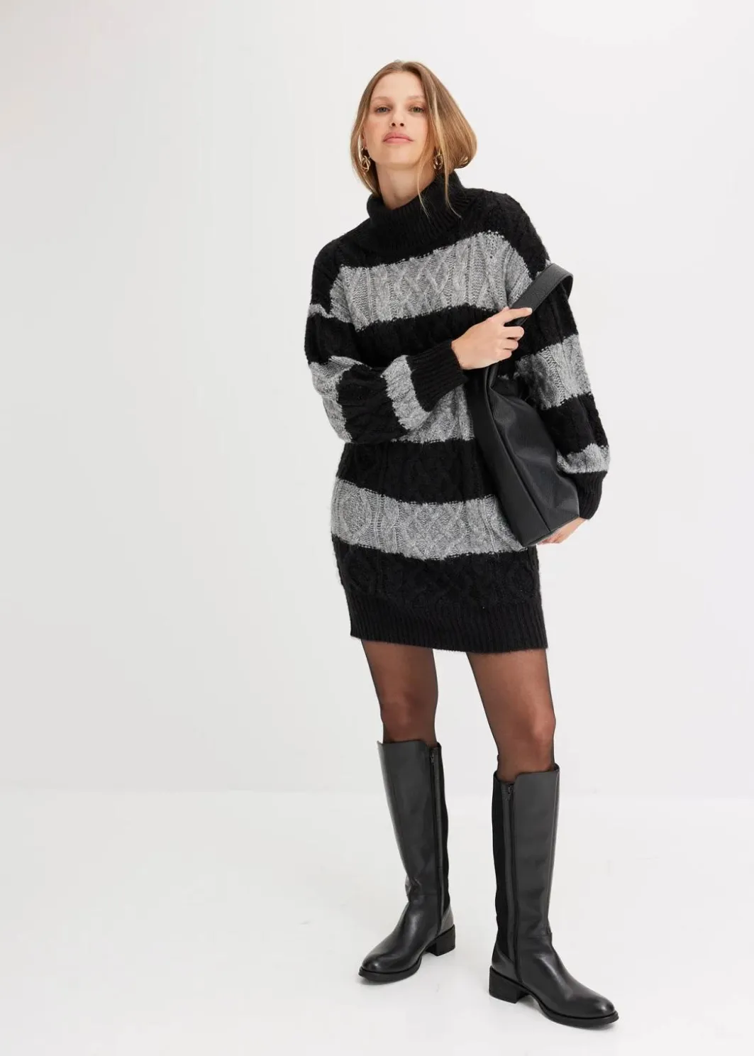 Damen bonprix Bekleidung·Umstandsmode|Bekleidung·Pullover & Strickjacken|Gestreiftes Strickkleid