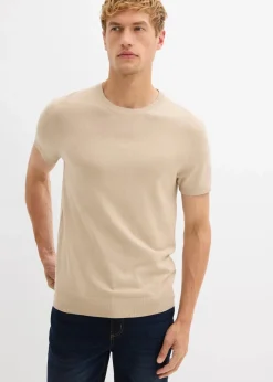 Herren bonprix Große Größen|Shirts & Polos|Gestricktes T-Shirt
