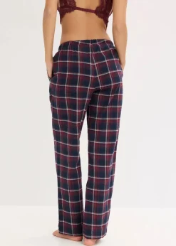 Clearance Gewebte Pyjamahose aus Flanell mit Geschenktasche Damen Wäsche·Nachtwäsche|Nachtwäsche