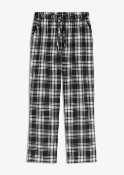 Damen bonprix Wäsche·Nachtwäsche|Nachtwäsche|Gewebte Pyjamahose aus Flanell