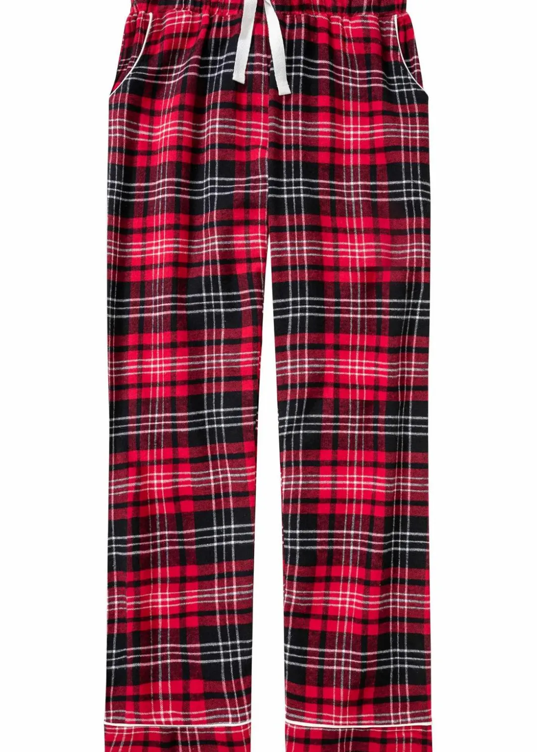 Discount Gewebte Pyjamahose aus Flanell Damen Wäsche·Nachtwäsche|Nachtwäsche