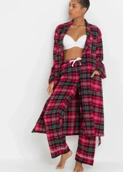 Discount Gewebte Pyjamahose aus Flanell Damen Wäsche·Nachtwäsche|Nachtwäsche